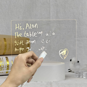 กระดานเขียนแบบลบได้ ดีไซน์ใหม่ ปี 2024  แบบ DIY  พร้อมไฟ LED  ไอเดียสุดล้ำ  กระดานอะคริลิค  กระดานโน้ตบุ๊ก  ของขวัญ - Product Image 2