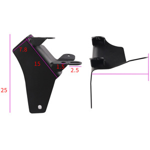 Soporte de plástico para dos luces en el pilar A del Jeep JL, para iluminación todoterreno, modelos 2017-2022 - Product Image 3