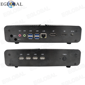 EGLOBAL MINI PC Computadora Sin Ventilador Min PC Intel Core <span class=keywords><strong>I7</strong></span> 10710U <span class=keywords><strong>I7</strong></span> 10510U <span class=keywords><strong>I7</strong></span> 8565U Gamer MINI PC 2DDR4 M.2 Nuc 4K HTPC Nettop WIFI - Product Image 1
