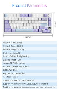 F99Pro Customized <strong>Wireless</strong> Mechanical <strong>Keyboard</strong> Three-Mode Office &amp; Game Side Engraved Keycap for Esports - Product Image 6