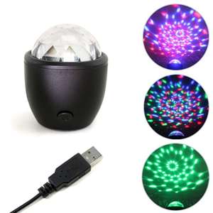 Mini luces led de escenario para DJ, bola activada por voz con <span class=keywords><strong>Flash</strong></span> de cristal, USB, retro, móvil, para fiesta de discoteca en casa, <span class=keywords><strong>2022</strong></span> - Product Image 4