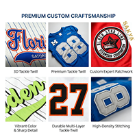 Kaos Sweatshirt Pria Lengan Pendek Custom dengan Bordir Retro V-Neck, Cetak Jersey Baseball, Ukuran Besar, Seragam Baseball