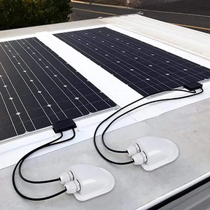 Caja de Conexión Impermeable para RV, Caja de Sellado de Cables, Conector Curvo de Cable de un Solo/Doble Orificio para Panel Solar de Caravana, ABS - Product Image 3
