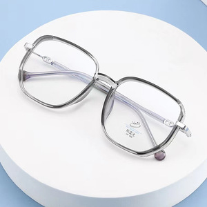 Montures de lunettes rectangulaires anti-lumière bleue, monture intégrale, verres en résine, légères, pour femmes, monture noire tendance - Product Image 4