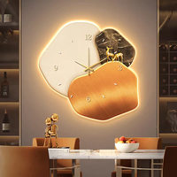 Peinture murale 3D moderne haut de gamme en pierre, motif fortune, simple et pratique, luxe, avec LED, pour salon