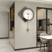 Kreative Dekorative Minimalistische Eisen Abstrakte Zeitgenössische Wanduhr mit Zeigeranzeige für Wohnzimmer