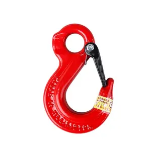 Wholesale Grade 80 Lifting Chain Hook 1T-15T Hook Alloy Lifting Eye Sling Hook With Latch