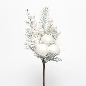 크리스마스 트리 장식 장식품 인공 크리스마스 포 인 세 티아 꽃 배열 유백색 거품 버섯 소나무 콘