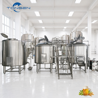 Équipement de brassage de bière en acier inoxydable de 10 000 L, projet clé en main pour grande brasserie