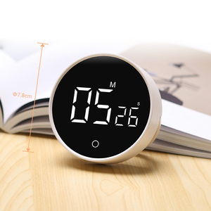 Round Wall Mount Led Rotary <strong>Timer</strong> Magnetic Cooking <strong>Timer</strong> <strong>Digital</strong> <strong>Electronic</strong> Kitchen <strong>Timer</strong> Magnetic Black Rechargeable Battery - Product Image 2