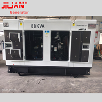 Générateur certifié CE ISO, usine de production, moteur diesel super silencieux Commins 88 kVA, puissance de secours 100 kVA 80 kW, 4BTA3.9-G11 avec alternateur Stamford