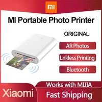 Imprimante photo couleur portable Xiao Mi Miajia Mi avec technologie Zink, papier 2x3 pouces, vitesse d'impression de 45 secondes, smartphone/WiFi