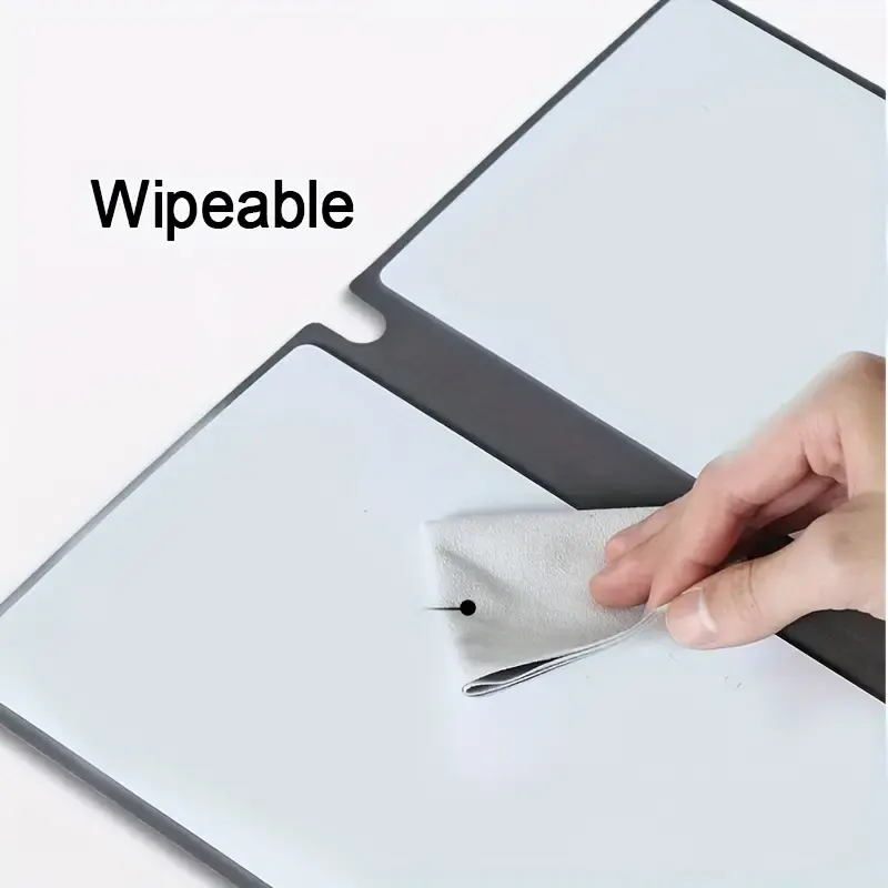 Şık A5 yeniden kullanılabilir beyaz tahta dizüstü ücretsiz beyaz tahta kalem ve silme bezi-organizasyon ve verimlilik için mükemmel
