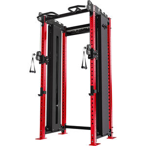 Power Rack <span class=keywords><strong>Cage</strong></span> de <span class=keywords><strong>musculation</strong></span> multifonctionnelle pour tirage latéral et faible poids, avec câbles - Product Image 6
