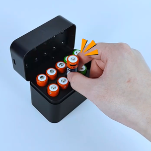 Baterai Lithium isi ulang 4 buah AA 1.5V portabel dengan pengisi daya pintar 8 buah baterai Lithium Ion silinder AA produk baru - Product Image 5