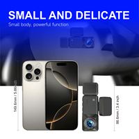 Cámara para Auto de 3 Canales 4K con 3 Lentes, Super Visión Nocturna, Sensor G, GPS Integrado, WiFi, 1 Año de Garantía, DVR/Caja Negra Grabadora de Video