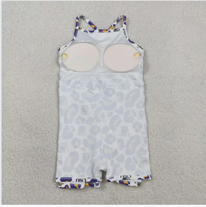 Vestido Enterizo de Yoga con Estampado de Leopardo para Niñas, Modelo GSD3639, Equipo Universitario - Product Image 3