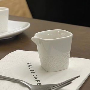 French-Style Vintage Embossed Ceramic Cup Saucer Designer Coffee & <b>Tea</b> <b>Set</b> Dessert Plate - Product Image 4