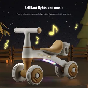 Nouvelle mini-draisienne et trottinette à quatre roues pour enfants de 1 à 3 ans, jouet d'apprentissage en plastique pour débutants - Product Image 5