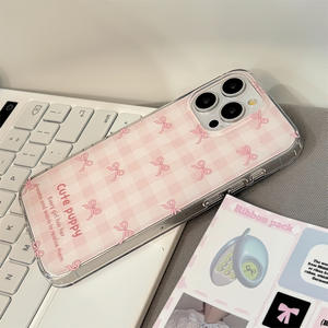 Weiche Dual-Layer-Hülle mit IMD-Anime-Hund-Katze-Schleife, Designer-Handyhülle mit individuellem Logo-Druck für iPhone 16 Pro Max 17 15 - Product Image 2