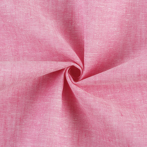 Popolare Tessuto Ecologico Leggero in Misto Cotone e <span class=keywords><strong>Lino</strong></span> Tinto in Filo Rosa per Abbigliamento Formale e Casual da <span class=keywords><strong>Uomo</strong></span>, Donna, Ragazza e Ragazzo - Product Image 3