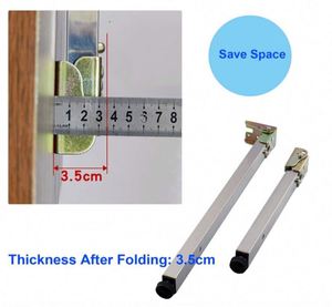 Modern Metal Folding <b>Adjustable</b> Iron <b>Table</b> <b>Legs</b> for Bedroom Home Office Dining Kitchen Hotel Outdoor Living Room Furniture - Product Image 5