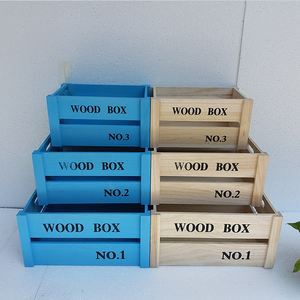 Caisse en bois antique pour la décoration intérieure Boîte-cadeau unie à découpage avec modèle de planche de style <span class=keywords><strong>vintage</strong></span> - Product Image 1