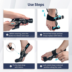 Ortopedi Adjustable Knob pelurus jari kaki korektor Bunion dan dukungan sendi penjepit untuk kaki besar Hallux Valgus bantuan - Product Image 5