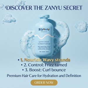 Shampooing hydratant et nourrissant au beurre de karité anti-frisottis pour <span class=keywords><strong>cheveux</strong></span> <span class=keywords><strong>ondulés</strong></span>, OEM/ODM, marque privée, 320 ml, pour <span class=keywords><strong>cheveux</strong></span> bouclés/<span class=keywords><strong>ondulés</strong></span> - Product Image 2