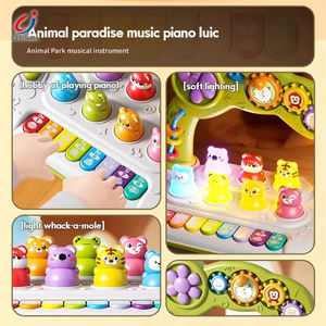 Jouet éducatif précoce Montessori Chengji, jeu de taupe à frapper de dessin animé, jouets de <span class=keywords><strong>piano</strong></span> pour tout-petits pour l'apprentissage - Product Image 2