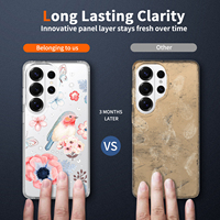 RUITE Nouvelle coque de téléphone magnétique colorée et romantique à motifs floraux pour Samsung S26 Ultra S25 Plus S24 – Protection optimale