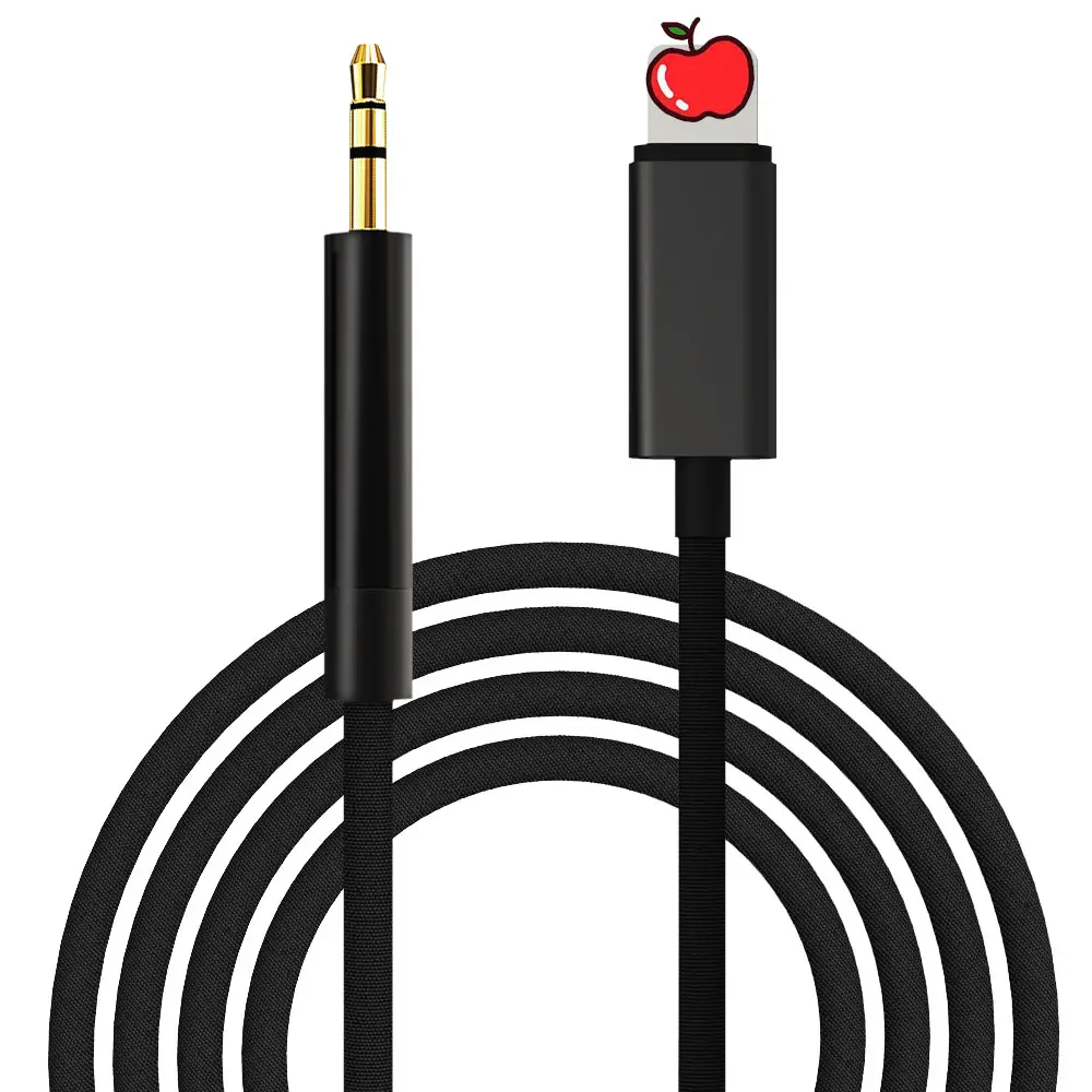 Lighting to 3.5mm jack Aux Audio Cable Car Stereo Audio Cable for iPhone