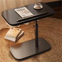 Table basse moderne en bois à hauteur réglable et pivotante pour la salle à manger et l'hôtellerie, table d'appoint portable pour canapé