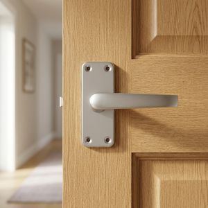 Poignée de porte en aluminium de qualité supérieure, design élégant, avec plaque de fixation, pour usage domestique et professionnel, provenant d'Inde. - Product Image 4