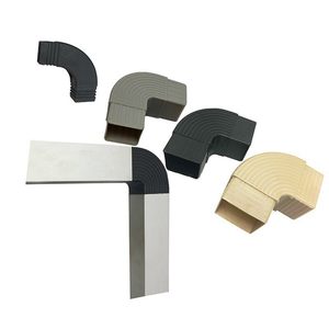 Raccord coudé carré en plastique Hanweisong 30x30mm, installation facile pour meubles et connecteurs de cadres métalliques - Product Image 1
