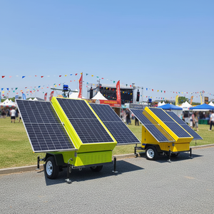 Tour d'éclairage solaire LED mobile manuel d'extérieur, coupe-vent et étanche, 7m 9m - Product Image 2