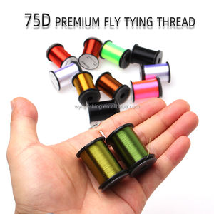 Hilo para atar moscas de primera calidad al por mayor 75D/100D/120D material plano fuerte de seda ligera para pesca en agua dulce y salada - Product Image 2