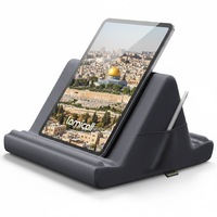 Support universel pour tablette Lamicall PL02, coussin de lit souple avec poche latérale, support pour liseuse électronique et téléphone