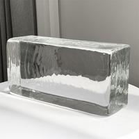 Blocs de verre poli solide à fusion à chaud, provenance directe usine, 230*110*76mm, design moderne pour mur-rideau, salon, cuisine, salle de bain