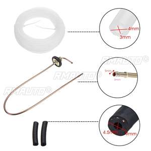 1/2/4 ensembles de tuyau de raccordement de réservoir de carburant de 58 cm + filtre à carburant + tube flexible avec pinces pour chauffage de stationnement diesel à air - Product Image 5