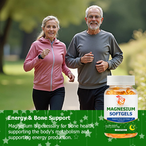 Cápsulas Blandas de Magnesio al por Mayor de Fábrica con Vitamina K2 y Calcio, Suplementos Herbales Naturales para Mejorar la Relajación Muscular - Product Image 6