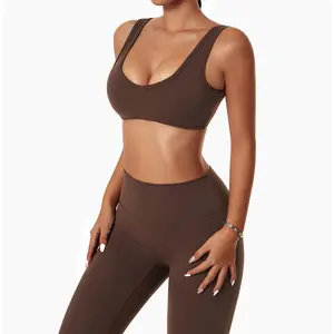 Kontur popo kaldırma Biker egzersiz Gym Fitness setleri giymek yüksek bel Legging kadınlar Yoga sutyen özel Logo ODM