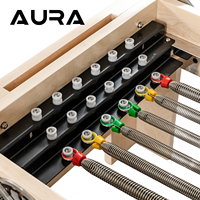Combinaison de trapèze Reformer en bois d'érable de luxe, design durable et réglable, pour entraînement classique de Pilates et de yoga, studio de Pilates, bien-être