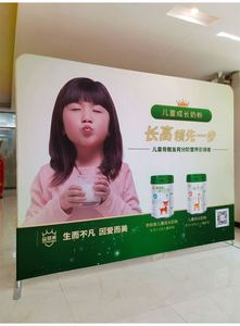 Gold Pole Wall with Printed Photo Pillow Case Tension Fabric <b>Stand</b> Booth <b>Backdrop</b> Metal Frame-for Promotional Party Supplies - Product Image 6