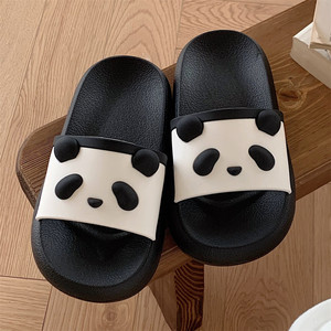 Sandales plates tendance XIXITIAO avec motif panda, tongs d'été pour femmes en EVA avec semelle épaisse antidérapante, chaussures décontractées mignonnes pour l'extérieur - Product Image 5