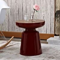 Canapé thé nordique tables basses en fibre de verre pour salon, table d'appoint de chambre pour la décoration intérieure