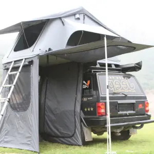 Nieuwe Stijl Z Vorm Tent Outdoor Camping Waterdicht Dak Tent 2 Personen Suv Aluminium Driehoek Hard Shell Dak Tent