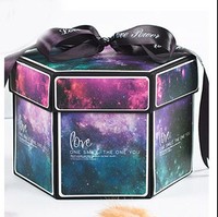 Cajas Explosivas para Boda de Diseño Personalizado, Sencillas, de Cartón Corrugado con Recubrimiento UV, Reciclables, para Recuerdos de Boda, Invitaciones y Regalos