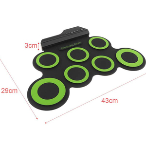 Kỹ thuật số điện cuộn lên Silicone bass mini trống-Bộ trẻ em nhựa trống đặt đồ chơi - Product Image 4