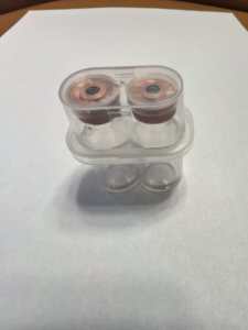 Vente en gros de boîtes de flacons en plastique transparent de 3 ml, 2 pièces, avec gaufrage, matériaux recyclés, couleurs personnalisées pour le stockage de cosmétiques - Product Image 2
